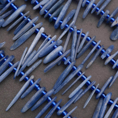 Blue Kyanite · Smooth · Sticks · Graduated 15mm to 20mm