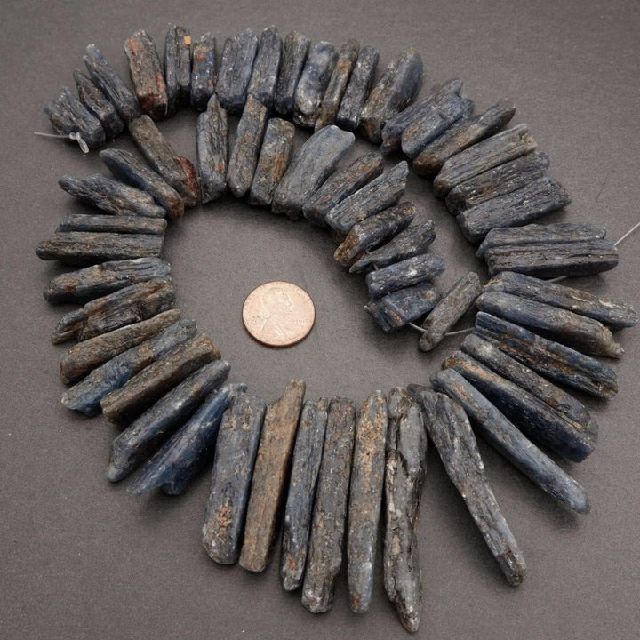 South African Blue Kyanite · Rough Raw · Sticks, Tejas Beads, Beads