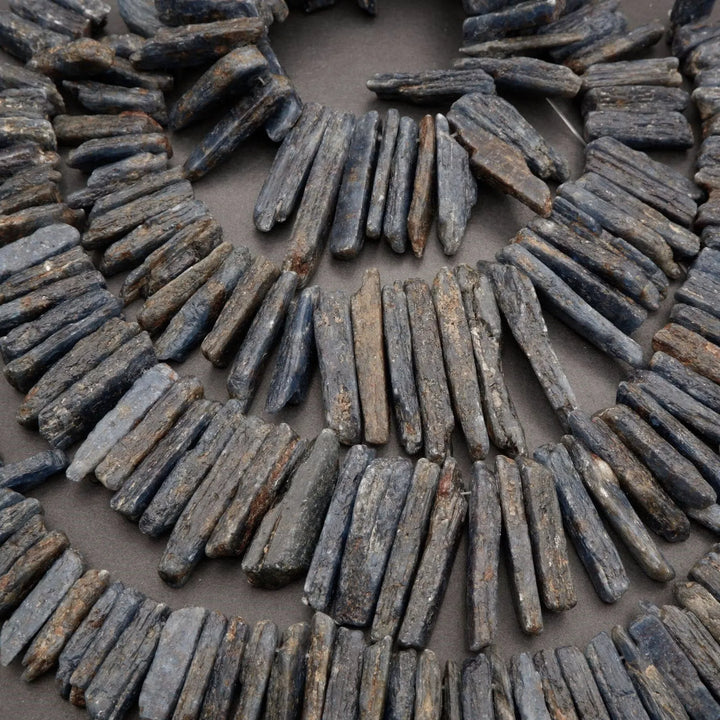 South African Blue Kyanite · Rough Raw · Sticks, Tejas Beads, Beads