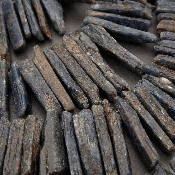 South African Blue Kyanite · Rough Raw · Sticks, Tejas Beads, Beads