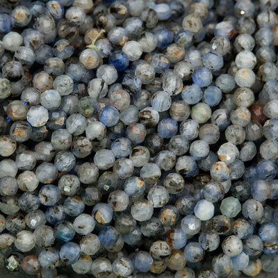 Blue Kyanite · Microfaceted · Round · 4mm