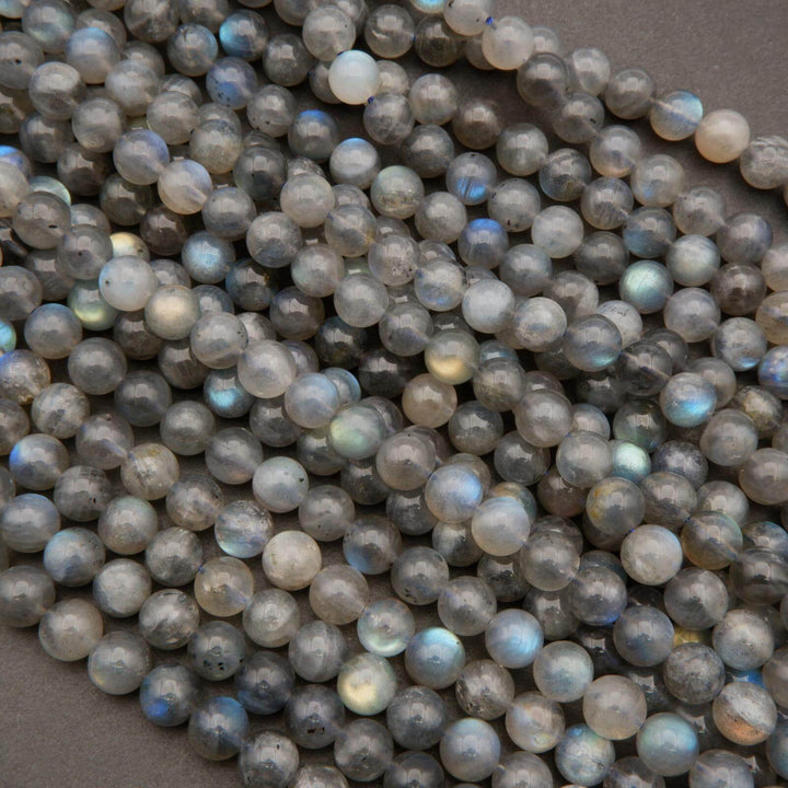 Blue flash labradorite beads.