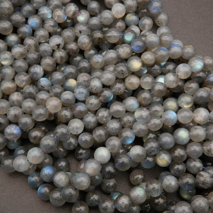 Blue flash labradorite beads.