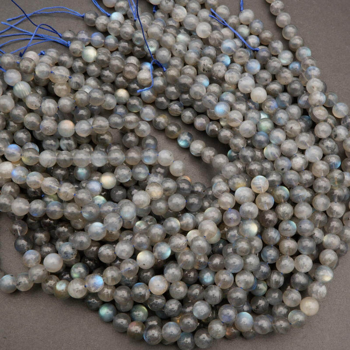 Blue flash labradorite beads.