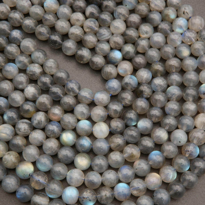 Blue flash labradorite beads.