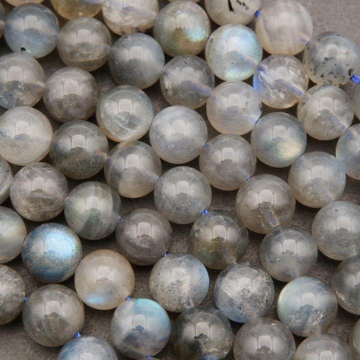 Blue flash labradorite beads.