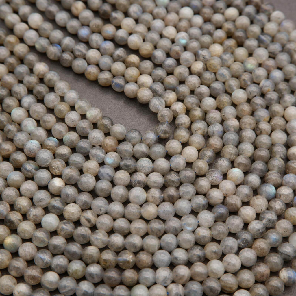 Grey labradorite gemstone beads.