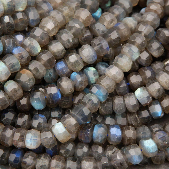 Labradorite A · Faceted · Rondelle · 7mm, 8mm, Tejas Beads, Beads