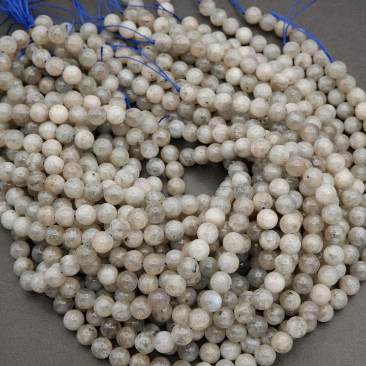 Icy Gray Labradorite · Smooth · Round · 8mm, Tejas Beads, Beads