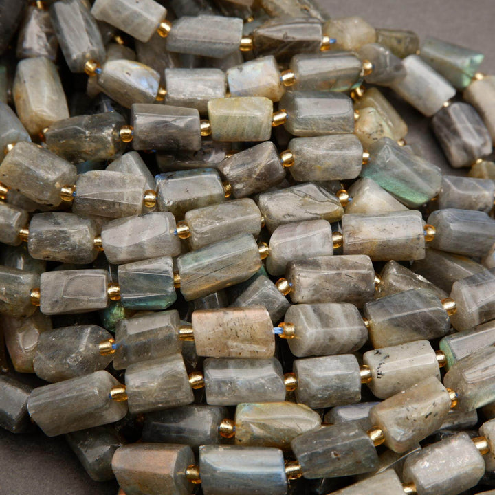 Labradorite · Smooth · Freeform Tube · 7mm, 8mm, 9mm, Tejas Beads, Beads