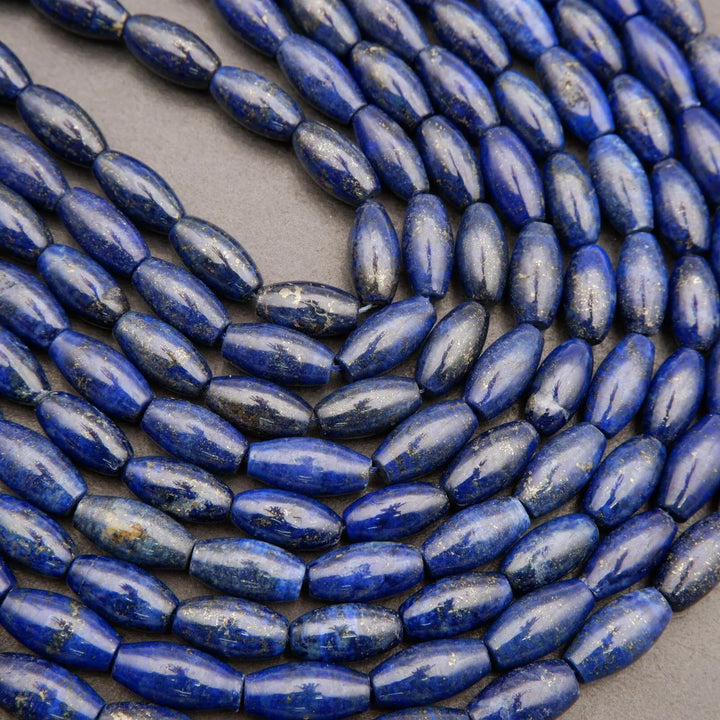 Lapis Lazuli · Smooth · Barrel · 8mm, Tejas Beads, Beads