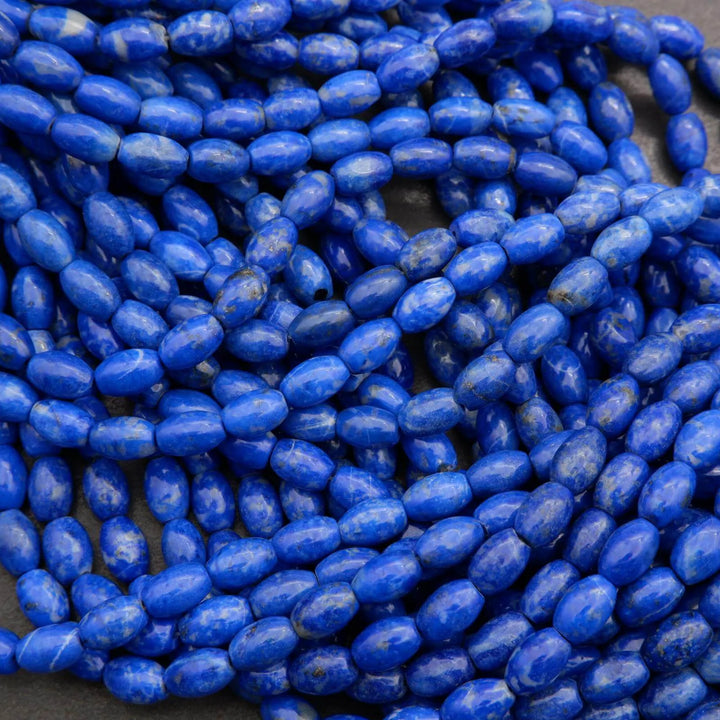 Lapis Lazuli · Smooth · Barrel · 6mm, Tejas Beads, Beads