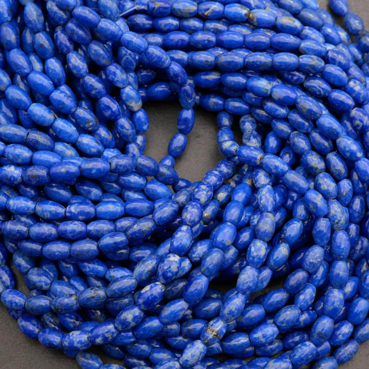 Lapis Lazuli · Smooth · Barrel · 6mm, Tejas Beads, Beads
