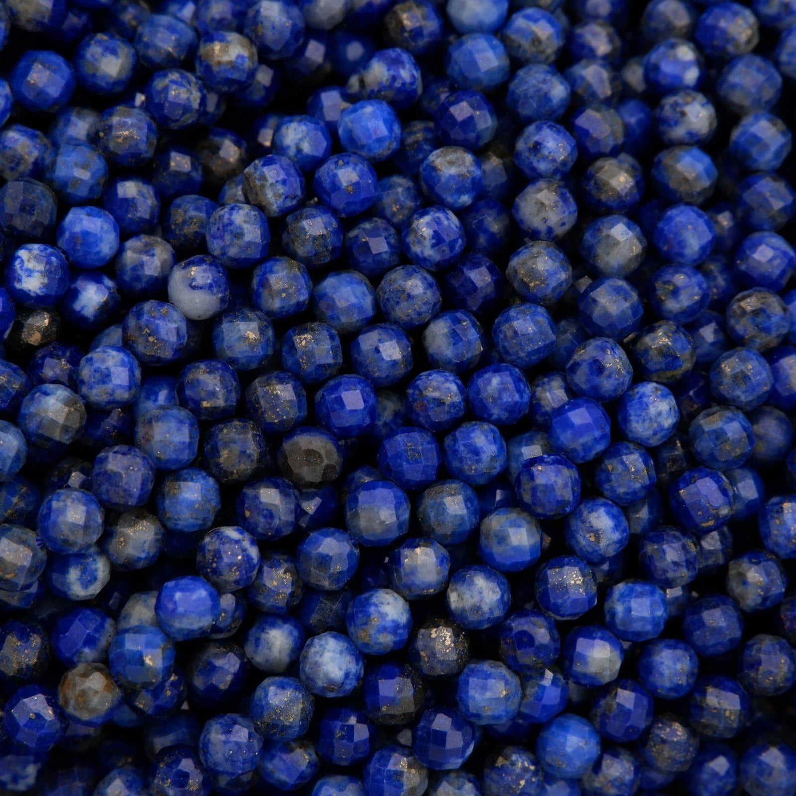 Grade B Lapis Lazuli Beads – Natural Afghan Gemstones main image 1