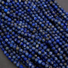 Close-up of blue beads on a dark background