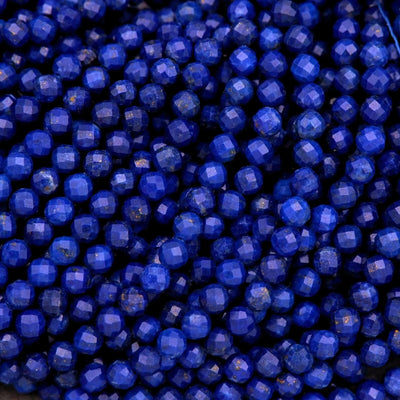Lapis Lazuli A+ · Microfaceted · Round · 4mm