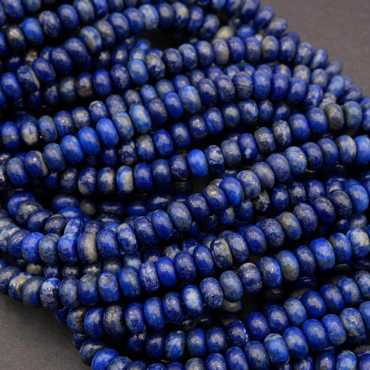 Blue lapis lazuli beads.