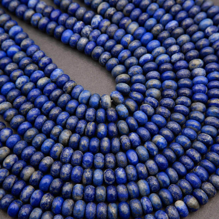 Blue lapis lazuli beads.
