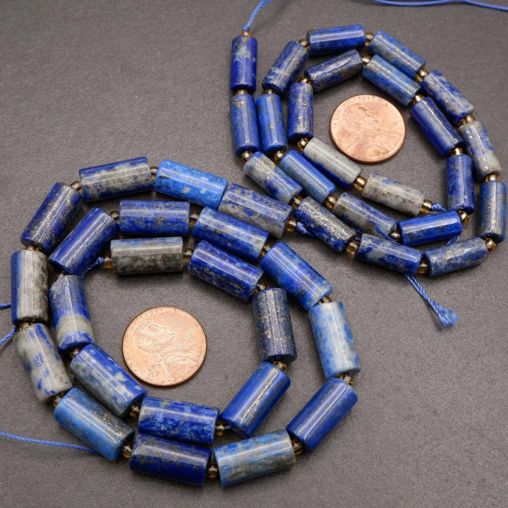 Lapis Lazuli · Smooth · Cylinder Tube · 6mm, 8mm, Tejas Beads, Beads