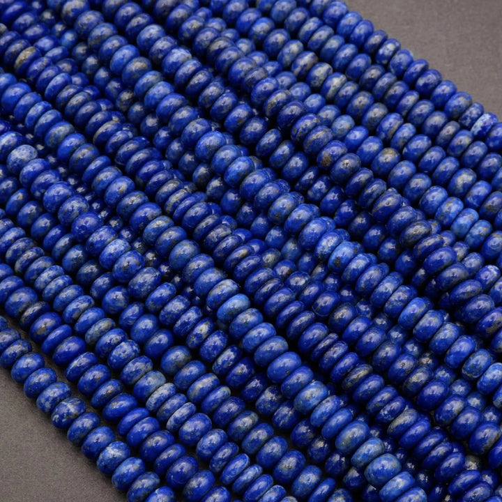 Lapis Lazuli · Smooth · Rondelle · 8mm, Tejas Beads, Beads