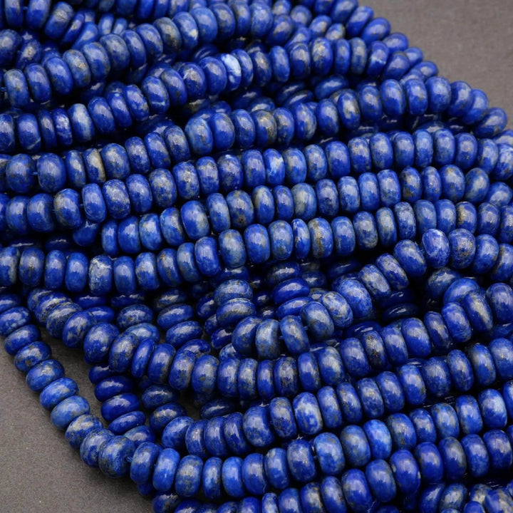 Lapis Lazuli · Smooth · Rondelle · 8mm, Tejas Beads, Beads