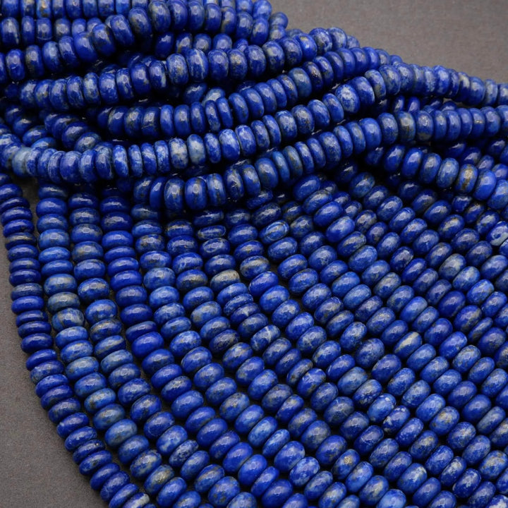 Lapis Lazuli · Smooth · Rondelle · 8mm, Tejas Beads, Beads