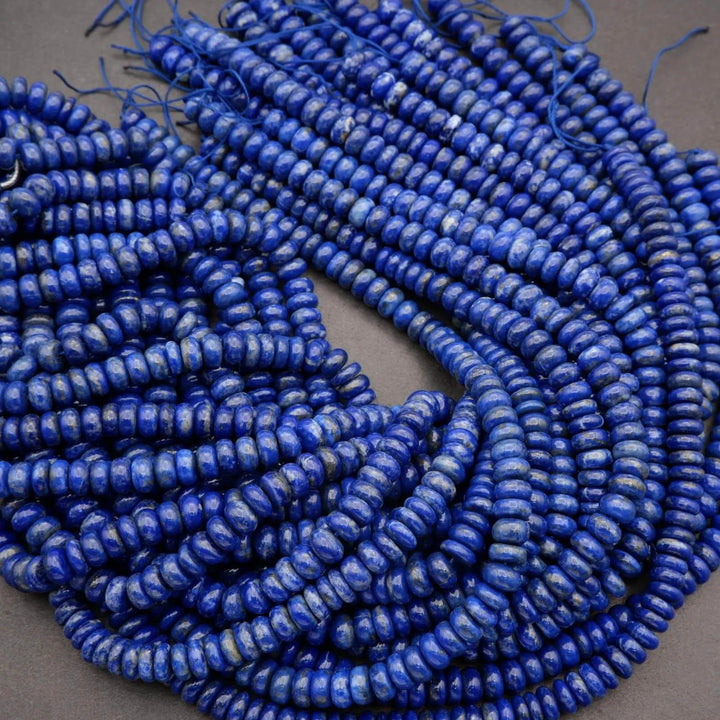 Lapis Lazuli · Smooth · Rondelle · 8mm, Tejas Beads, Beads