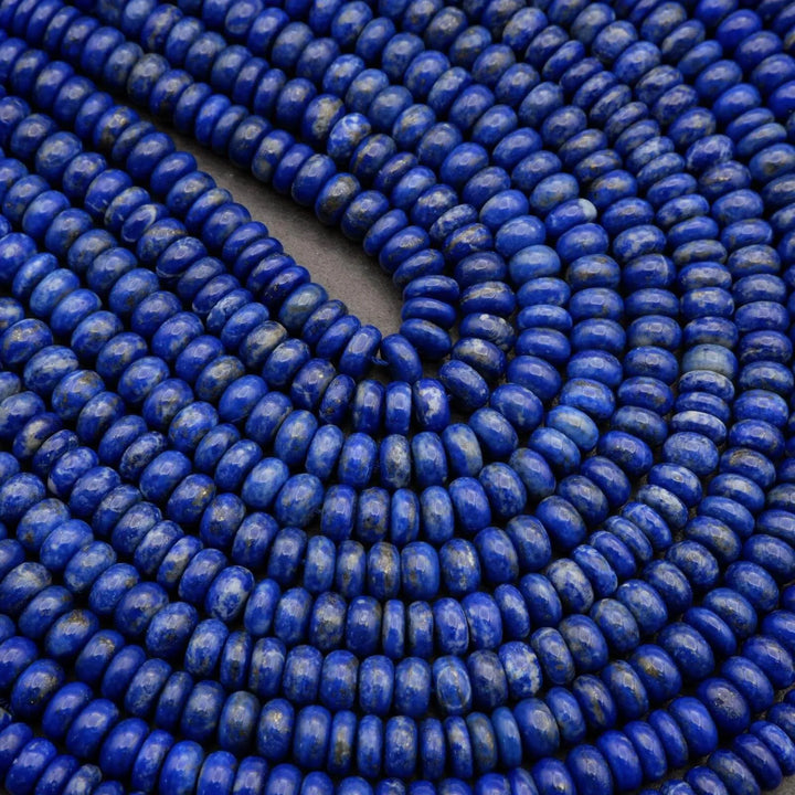 Lapis Lazuli · Smooth · Rondelle · 8mm, Tejas Beads, Beads