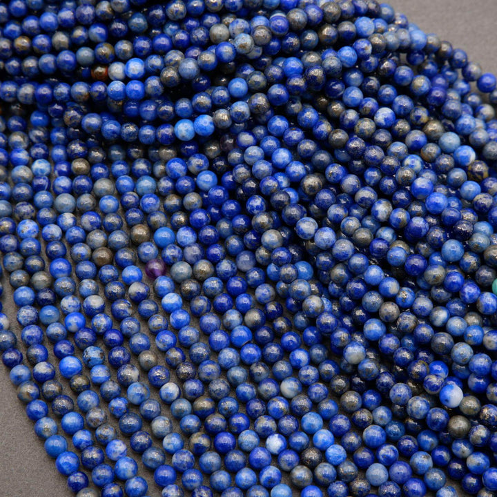 Lapis Lazuli · Smooth · Round · 4mm, Tejas Beads, Beads