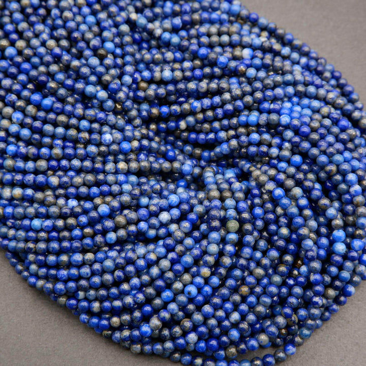Lapis Lazuli · Smooth · Round · 4mm, Tejas Beads, Beads