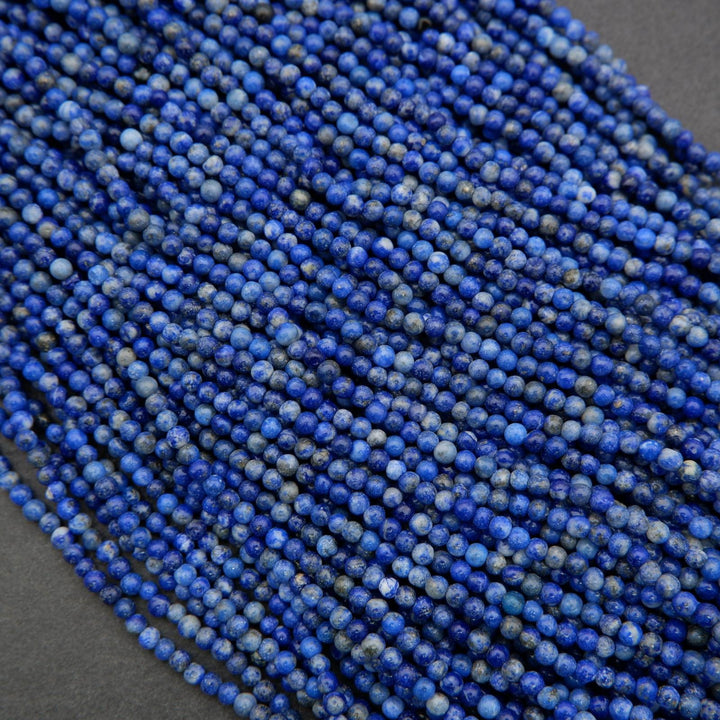 Lapis Lazuli · Smooth · Round · 2mm, Tejas Beads, Beads