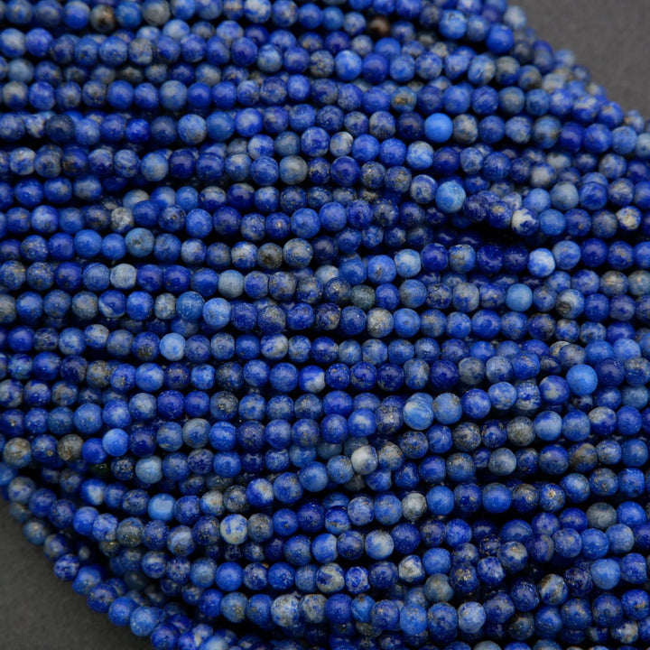 Lapis Lazuli · Smooth · Round · 2mm, Tejas Beads, Beads