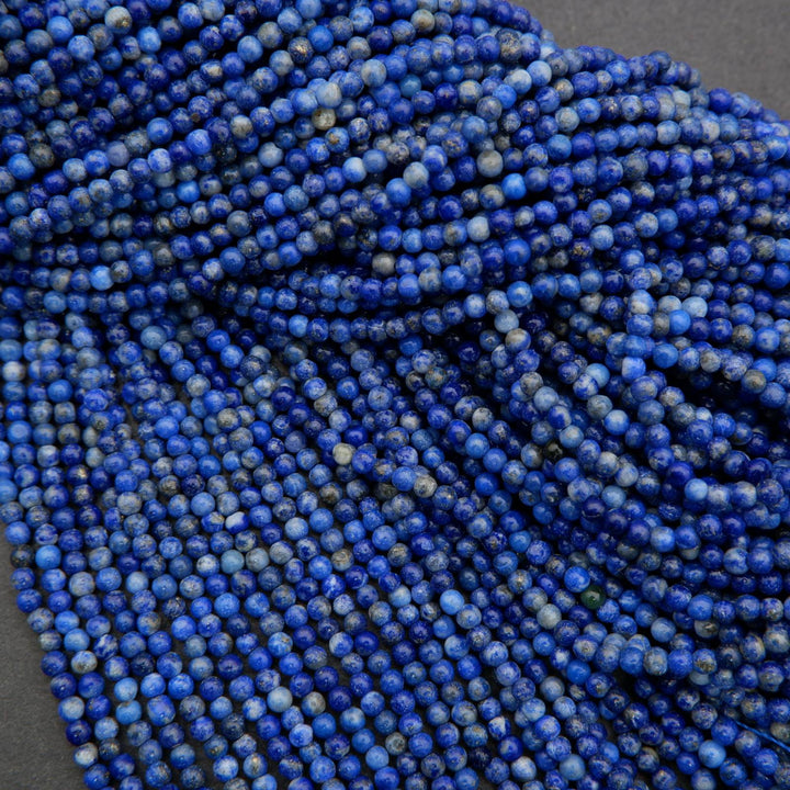 Lapis Lazuli · Smooth · Round · 2mm, Tejas Beads, Beads