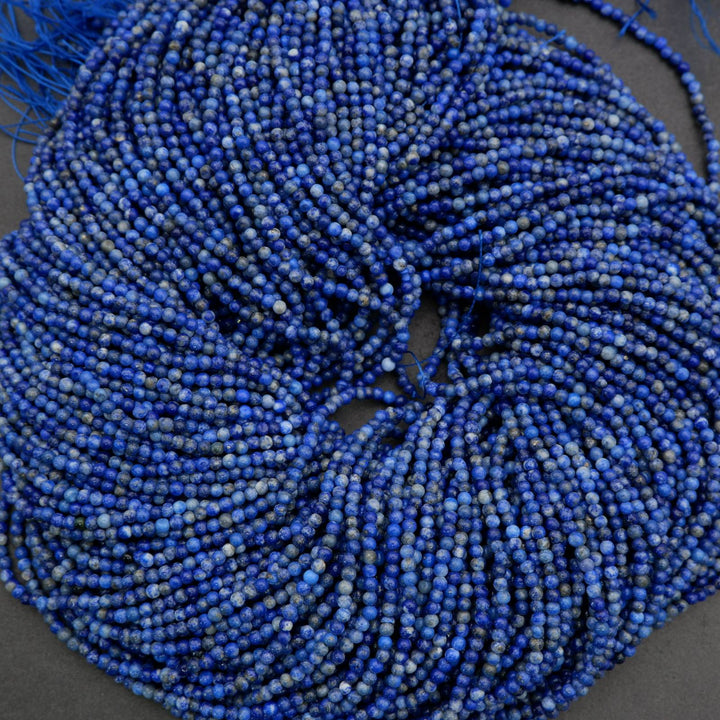 Lapis Lazuli · Smooth · Round · 2mm, Tejas Beads, Beads