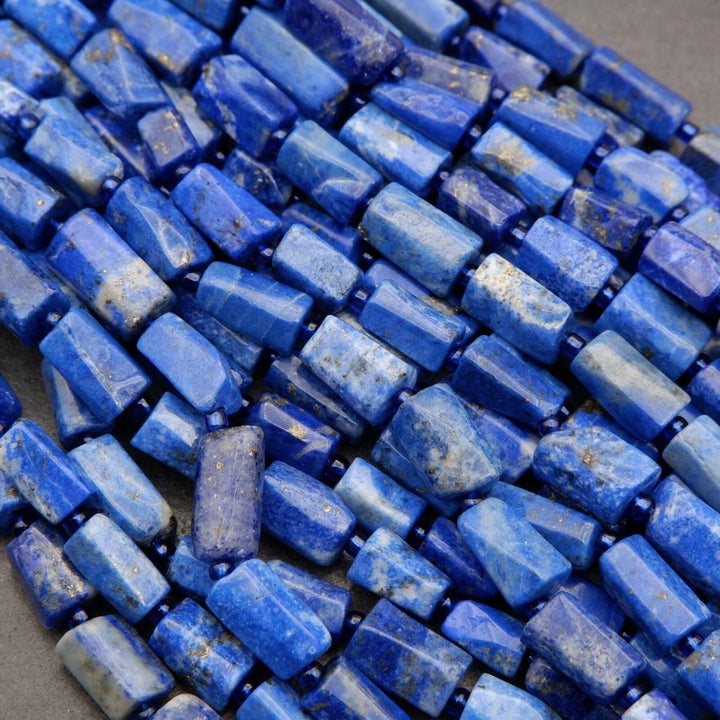 Lapis Lazuli · Smooth · Freeform Tube · 8mm, Tejas Beads, Beads