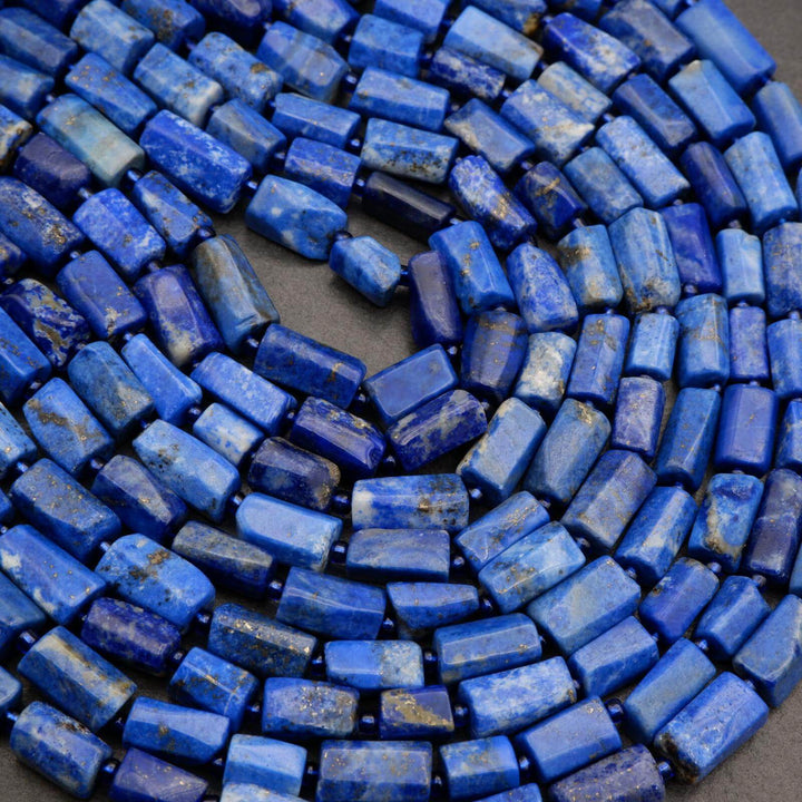 Lapis Lazuli · Smooth · Freeform Tube · 8mm, Tejas Beads, Beads
