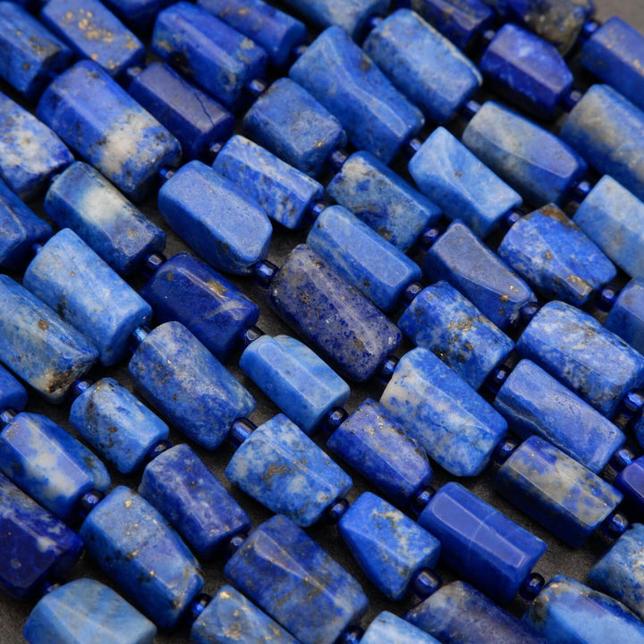 Lapis Lazuli · Smooth · Freeform Tube · 8mm, Tejas Beads, Beads