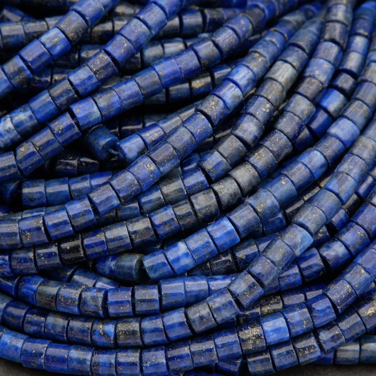 Lapis Lazuli · Smooth · Heishi · 5mm– Tejas Beads
