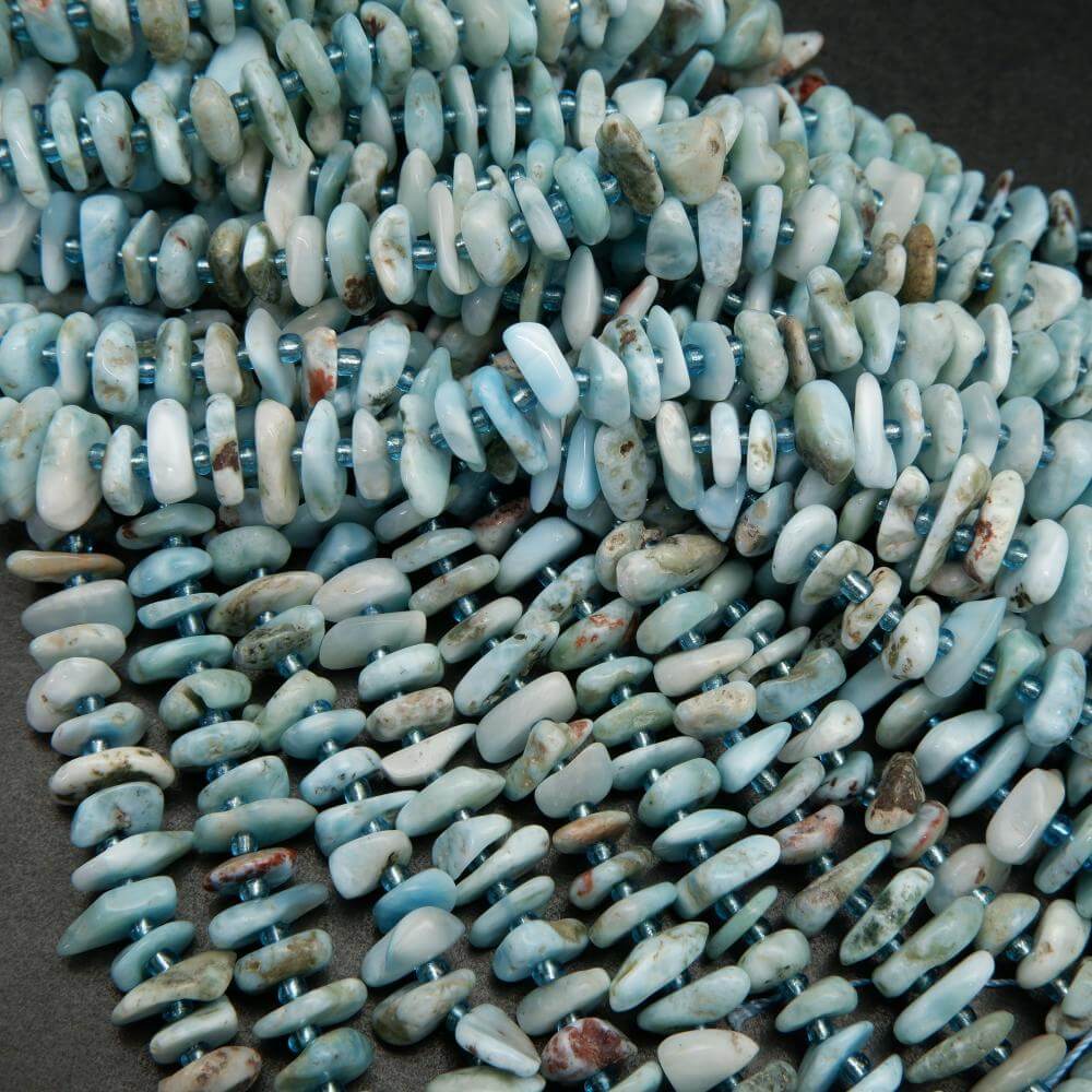 Blue Larimar Beads.