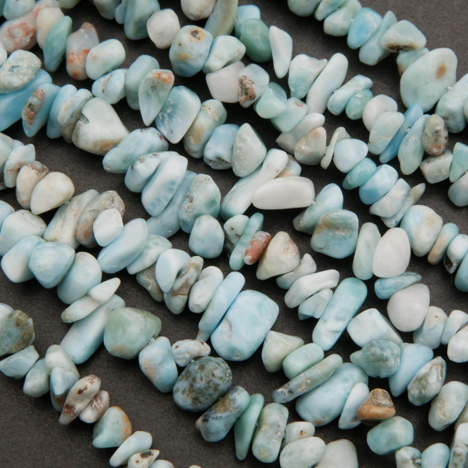Larimar · Smooth · Chips · 7mm, 12mm | Bead | Tejas Beads