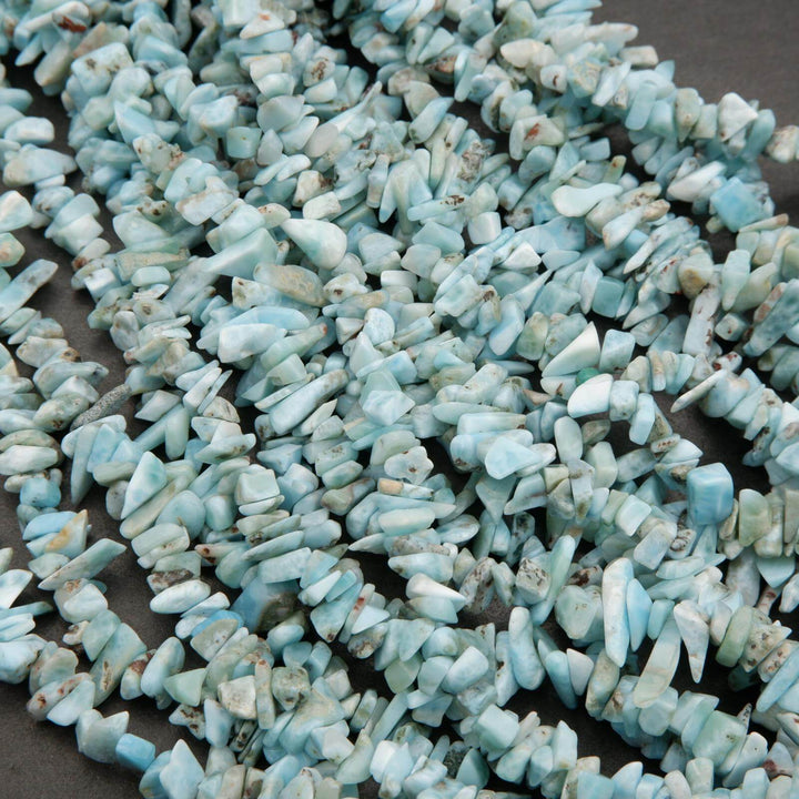 Larimar · Smooth · Freeform Chips · 7mm, Tejas Beads, Beads