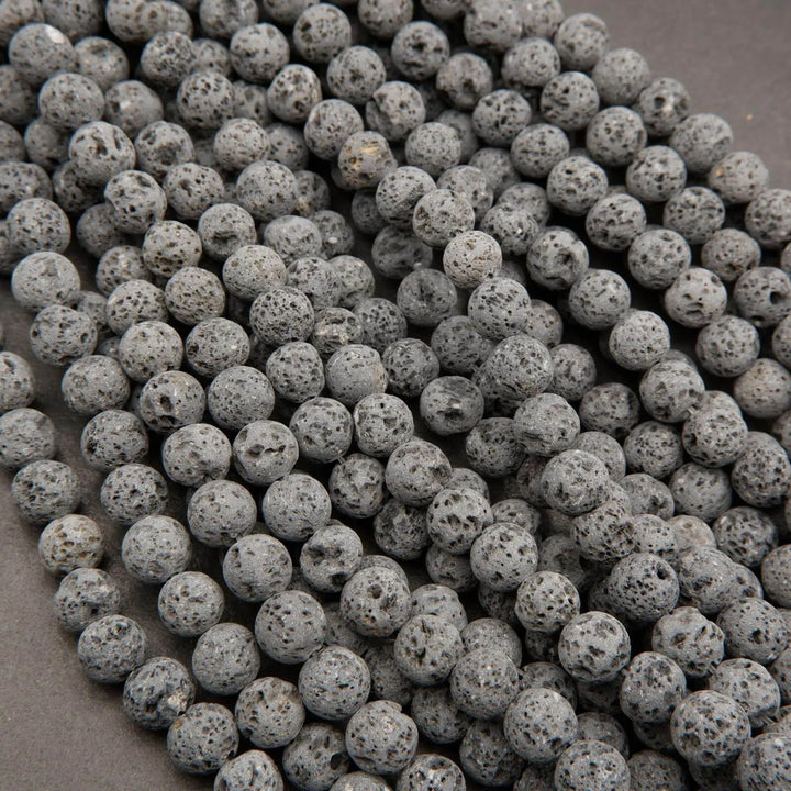 Lava · Matte · Round · 6mm, 8mm **CLEARANCE**, Tejas Beads, Beads