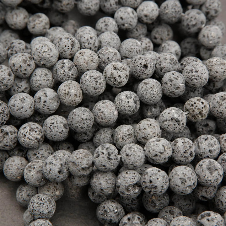 Lava · Matte · Round · 6mm, 8mm **CLEARANCE**, Tejas Beads, Beads