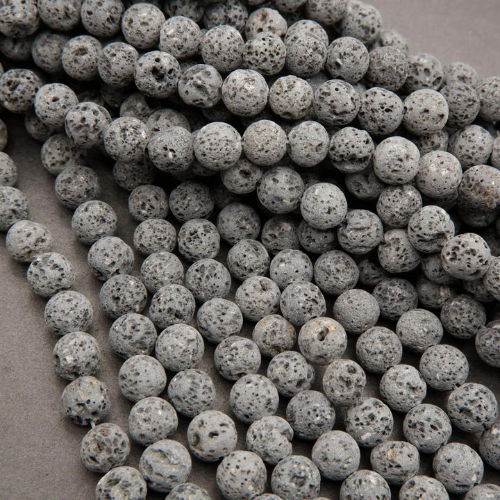 Lava · Matte · Round · 6mm, 8mm **CLEARANCE**, Tejas Beads, Beads