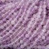 Close-up of purple beads with a soft focus