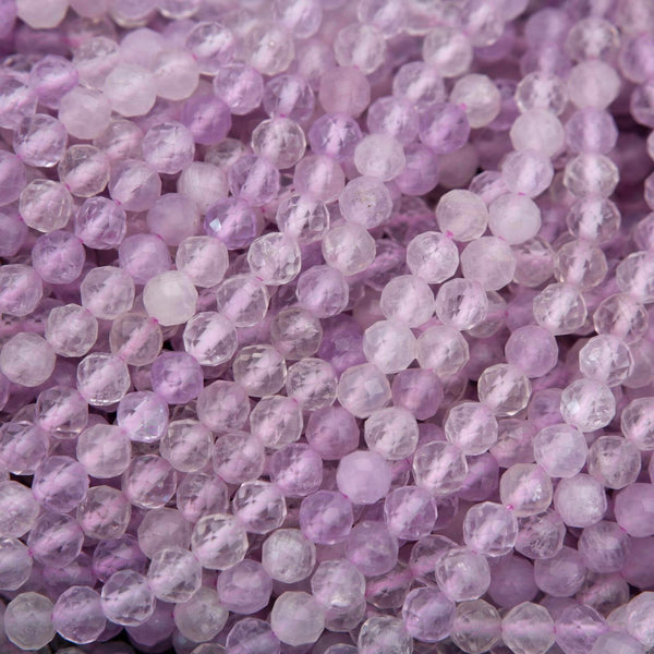 Close-up of purple beads with a soft focus