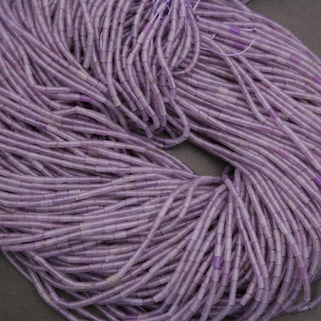 Close-up of purple yarn on a neutral background