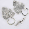Silver jewelry findings toggle clasps.
