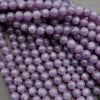 Purple Beads with silver mica flakes.