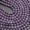 Purple Beads with silver mica flakes.